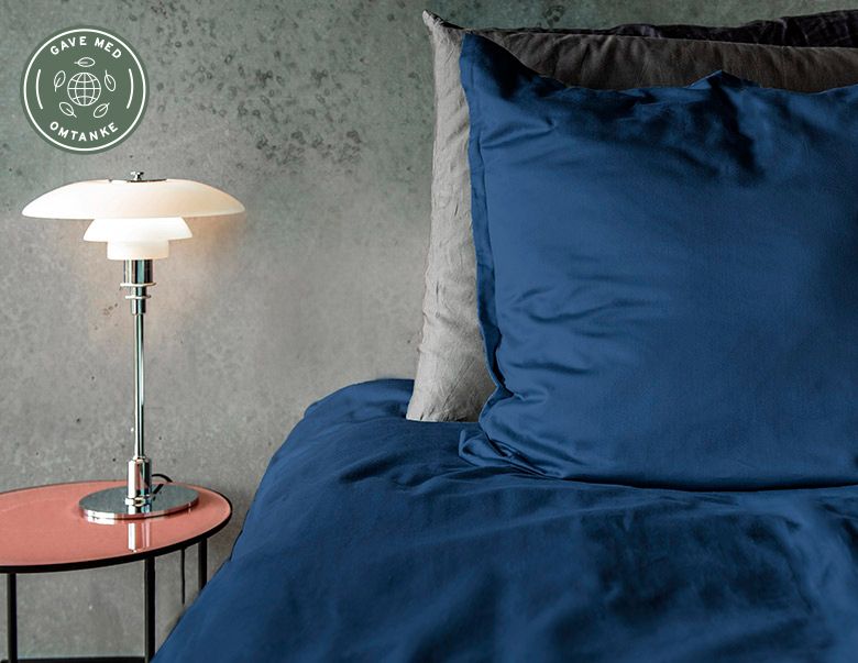 Caroline sengesæt mørkeblå